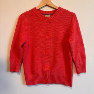 VTG pink cotton cardigan